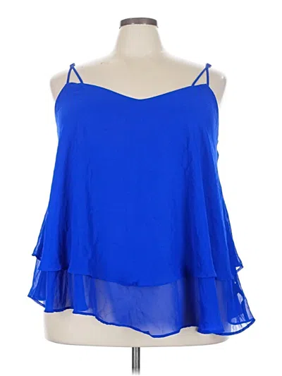 Pre-owned Torrid Sleeveless Blouse In Blue