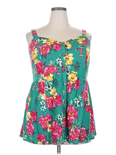 Pre-owned Torrid Sleeveless Blouse In Blue