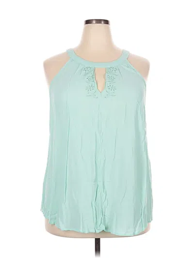 Pre-owned Torrid Sleeveless Blouse In Blue
