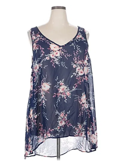 Pre-owned Torrid Sleeveless Blouse In Blue