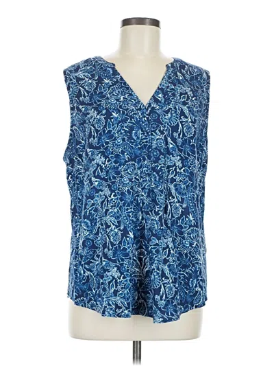 Pre-owned Torrid Sleeveless Blouse In Blue
