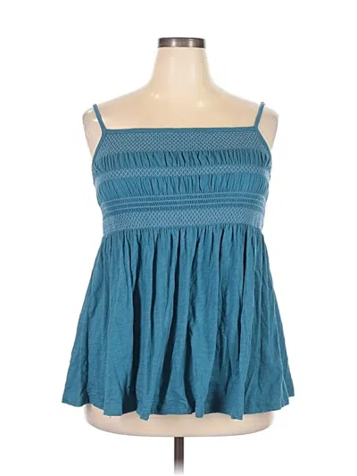 Pre-owned Torrid Sleeveless Blouse In Blue