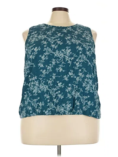 Pre-owned Torrid Sleeveless Blouse In Blue
