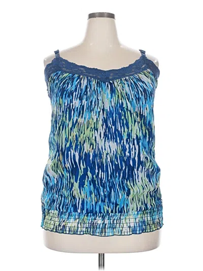 Pre-owned Torrid Sleeveless Blouse In Blue