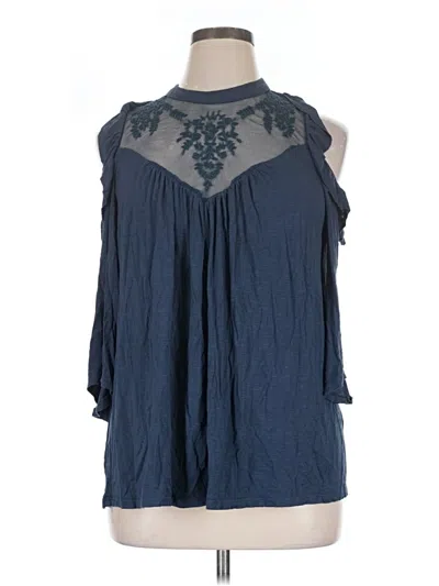Pre-owned Torrid Sleeveless Blouse In Blue