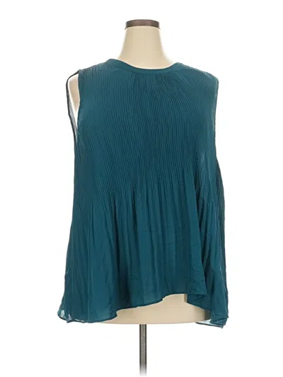 Torrid Sleeveless Blouse In Blue