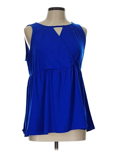Pre-owned Torrid Sleeveless Blouse In Blue