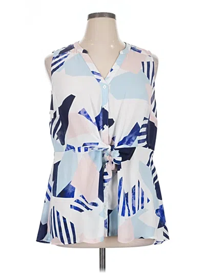 Pre-owned Torrid Sleeveless Blouse In Blue
