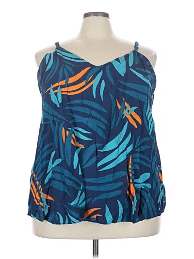 Pre-owned Torrid Sleeveless Blouse In Blue