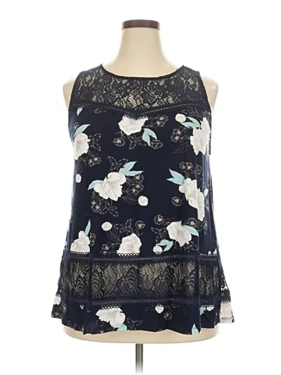 Pre-owned Torrid Sleeveless Blouse In Blue
