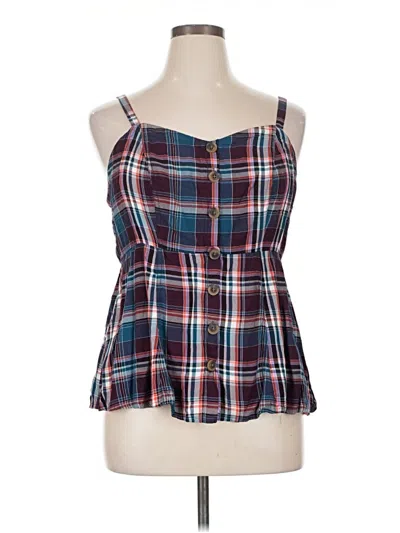 Pre-owned Torrid Sleeveless Blouse In Blue
