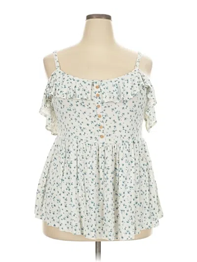 Pre-owned Torrid Sleeveless Blouse In Blue