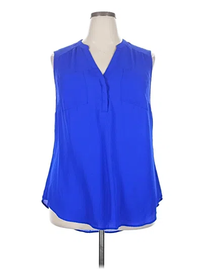 Pre-owned Torrid Sleeveless Blouse In Blue