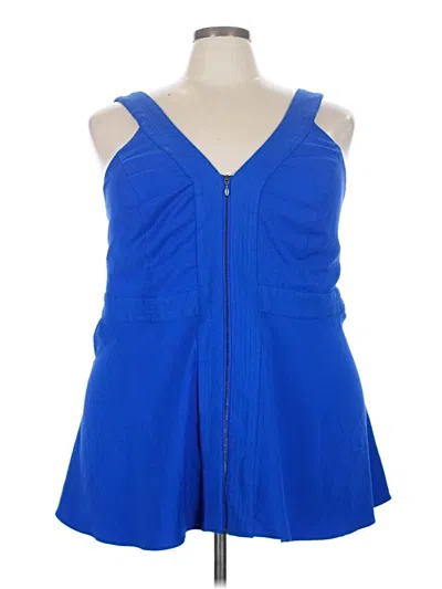 Pre-owned Torrid Sleeveless Blouse In Blue