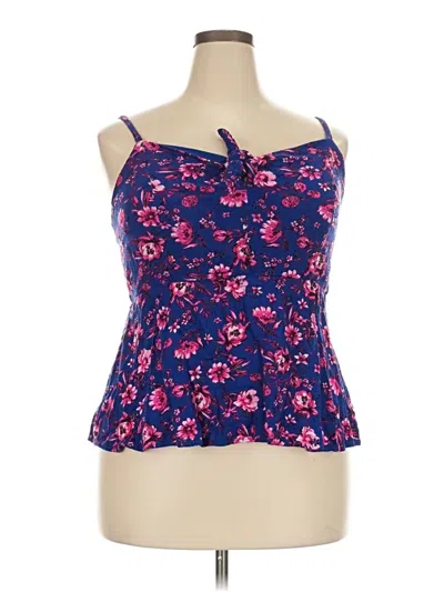 Pre-owned Torrid Sleeveless Blouse In Blue
