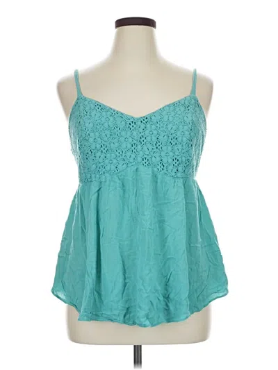 Pre-owned Torrid Sleeveless Blouse In Blue