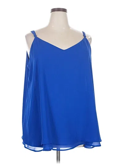 Pre-owned Torrid Sleeveless Blouse In Blue