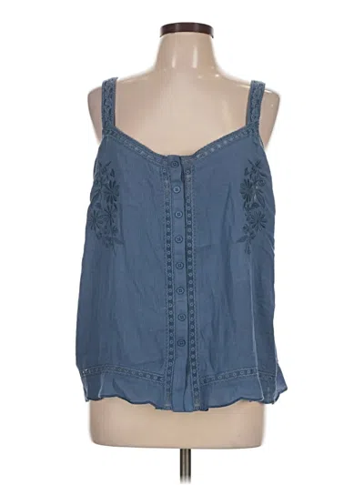 Pre-owned Torrid Sleeveless Blouse In Blue