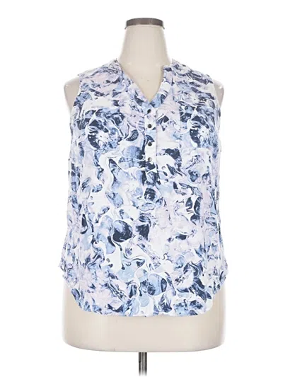 Pre-owned Torrid Sleeveless Blouse In Blue