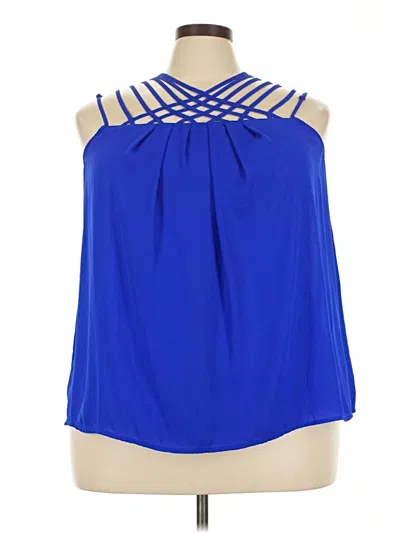 Pre-owned Torrid Sleeveless Blouse In Blue