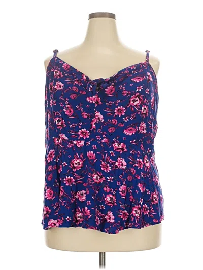 Pre-owned Torrid Sleeveless Blouse In Blue