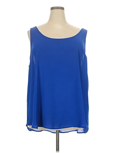 Pre-owned Torrid Sleeveless Blouse In Blue
