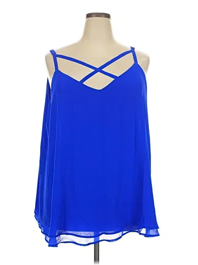 Pre-owned Torrid Sleeveless Blouse In Blue