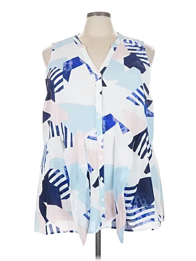 Pre-owned Torrid Sleeveless Blouse In Blue