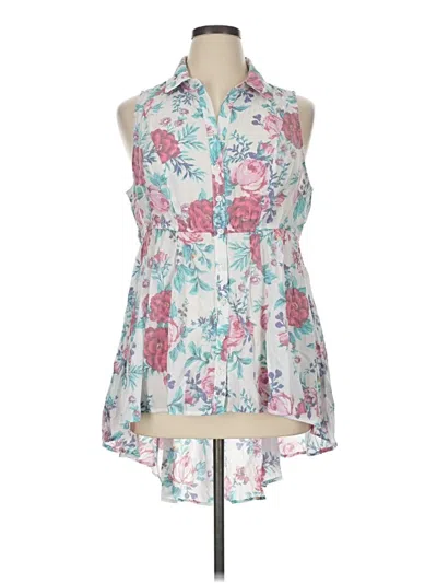 Pre-owned Torrid Sleeveless Blouse In Blue