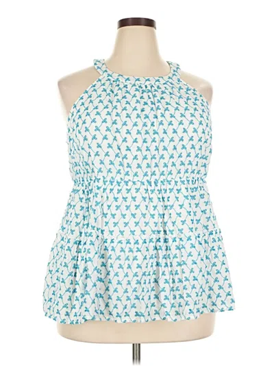 Pre-owned Torrid Sleeveless Blouse In Blue