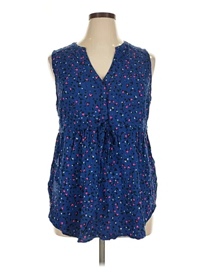 Pre-owned Torrid Sleeveless Blouse In Blue
