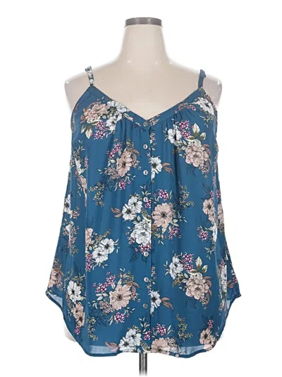 Pre-owned Torrid Sleeveless Blouse In Blue
