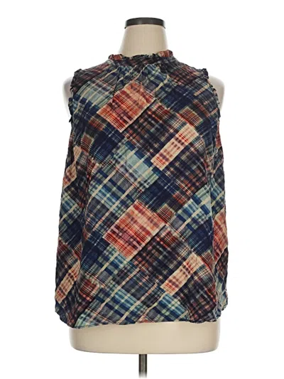 Pre-owned Torrid Sleeveless Blouse In Blue