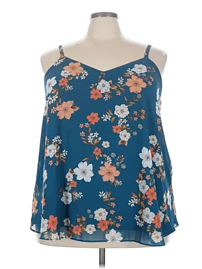 Pre-owned Torrid Sleeveless Blouse In Blue