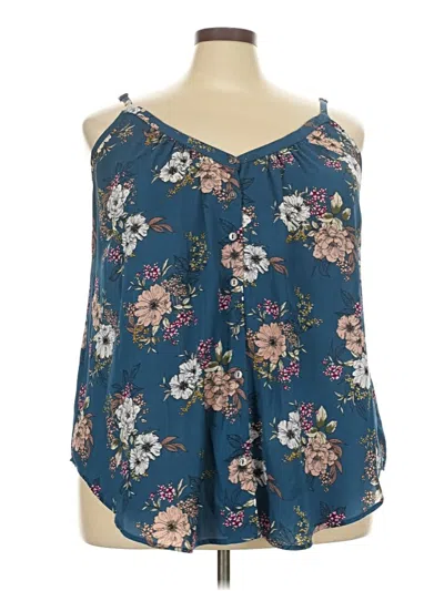 Pre-owned Torrid Sleeveless Blouse In Blue