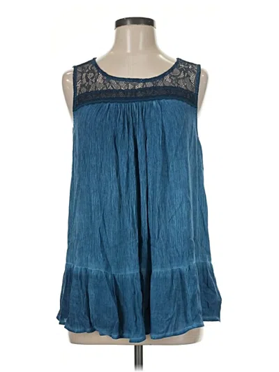 Pre-owned Torrid Sleeveless Blouse In Blue
