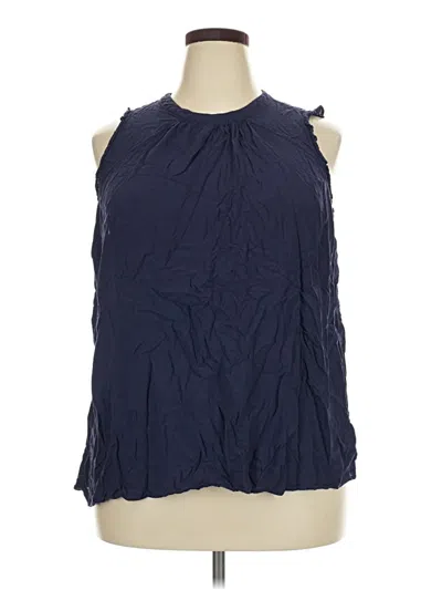 Pre-owned Torrid Sleeveless Blouse In Blue