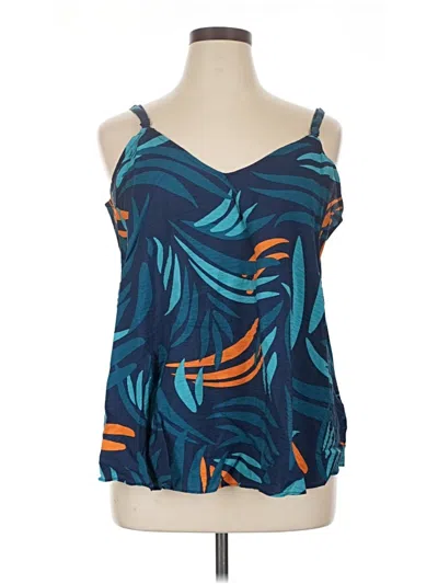 Pre-owned Torrid Sleeveless Blouse In Blue