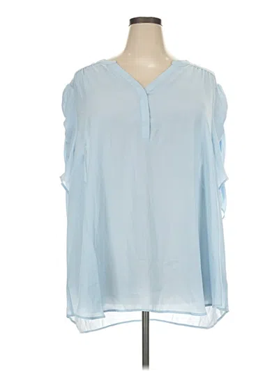 Torrid Sleeveless Blouse In Blue
