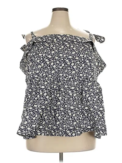 Torrid Sleeveless Blouse In Blue