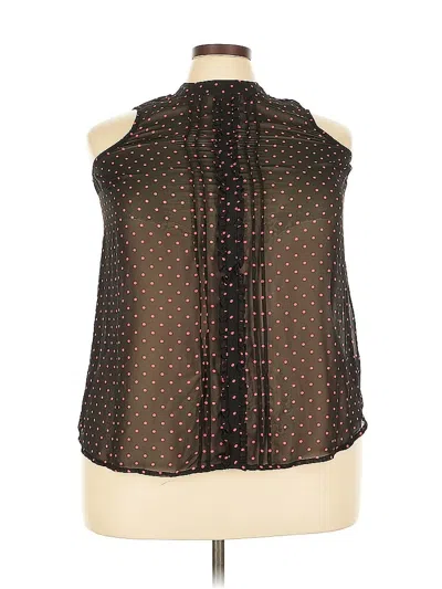 Pre-owned Torrid Sleeveless Blouse In Brown
