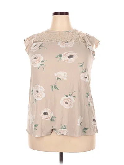 Pre-owned Torrid Sleeveless Blouse In Brown