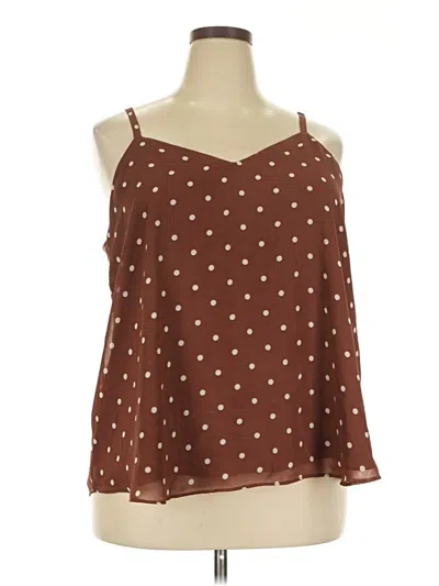 Pre-owned Torrid Sleeveless Blouse In Brown