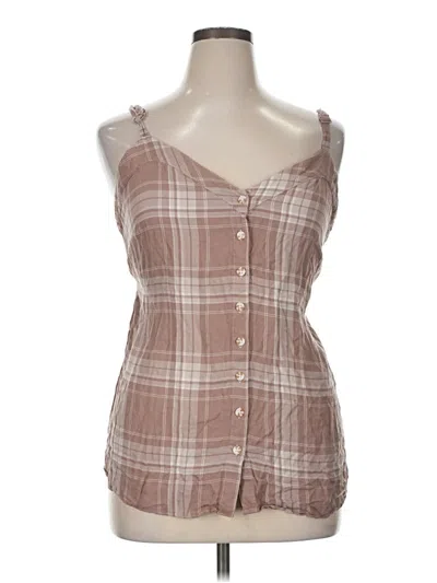 Pre-owned Torrid Sleeveless Blouse In Brown