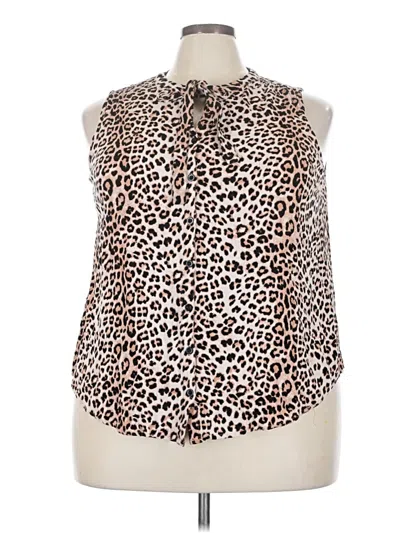 Pre-owned Torrid Sleeveless Blouse In Brown