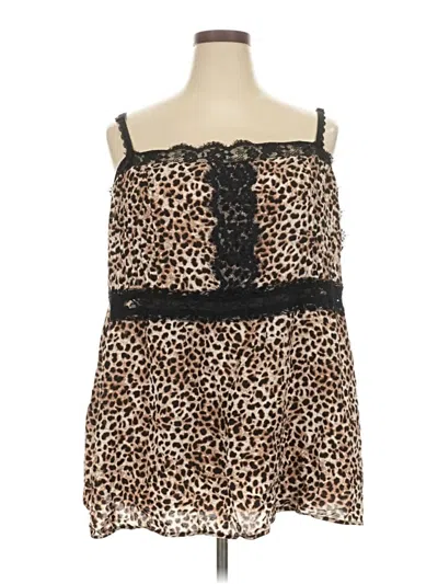 Torrid Sleeveless Blouse In Brown