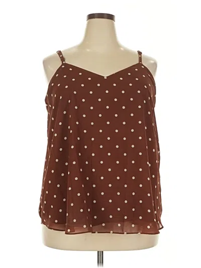 Pre-owned Torrid Sleeveless Blouse In Brown