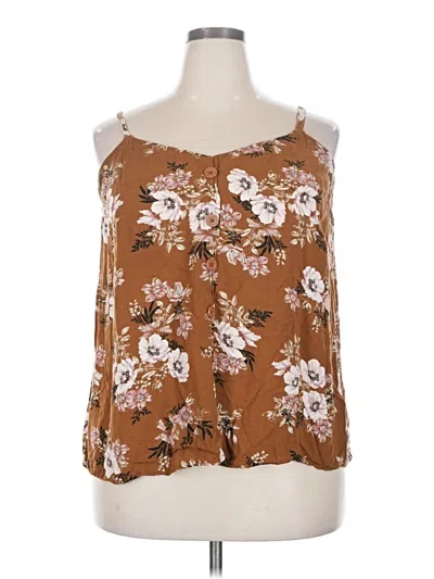Pre-owned Torrid Sleeveless Blouse In Brown