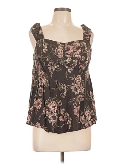 Pre-owned Torrid Sleeveless Blouse In Brown