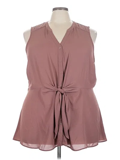 Pre-owned Torrid Sleeveless Blouse In Brown